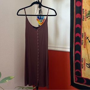 f21 ♡ brown ribbed bodycon dress